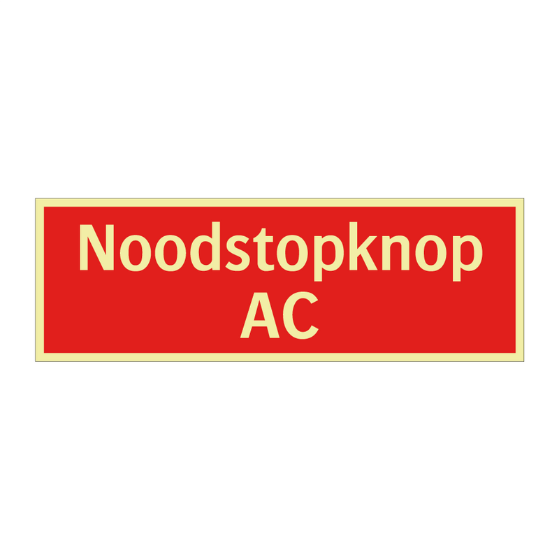 Noodstopknop AC