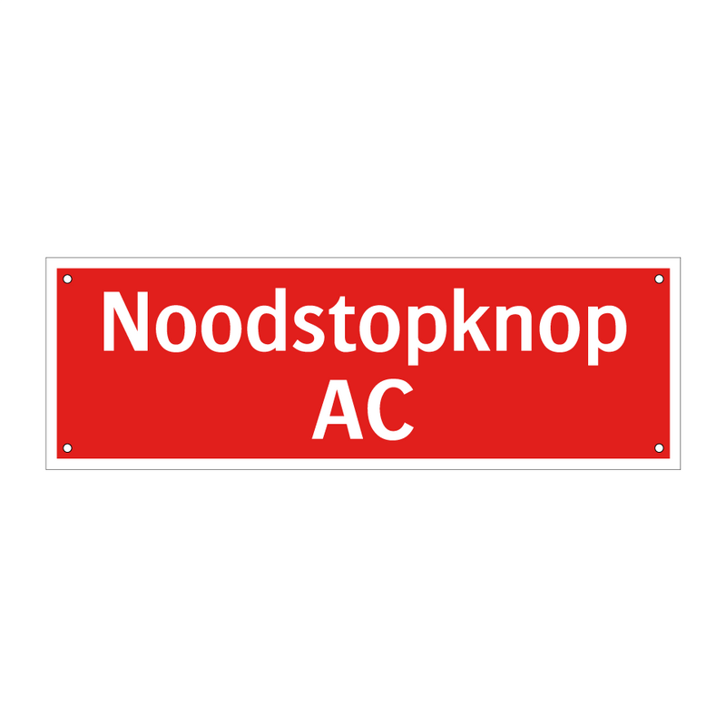 Noodstopknop AC