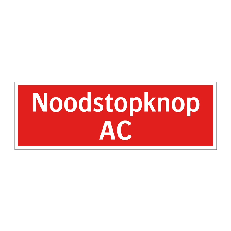 Noodstopknop AC
