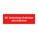 DC-belastingschakelaar uitschakelen