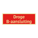 Droge B-aansluiting