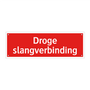 Droge slangverbinding