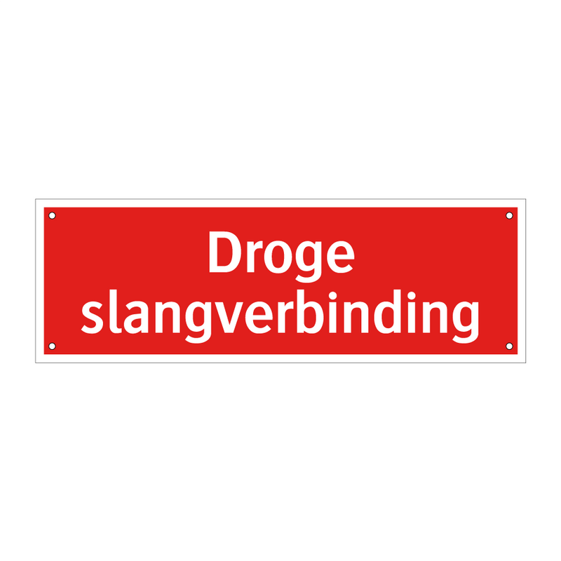 Droge slangverbinding