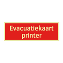 Evacuatiekaart printer