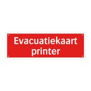 Evacuatiekaart printer