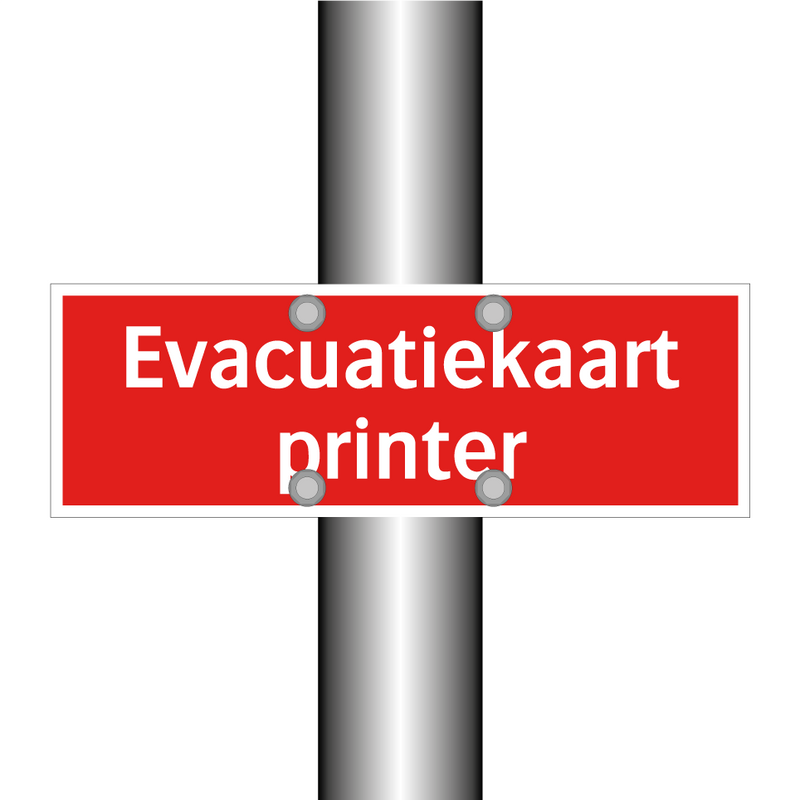 Evacuatiekaart printer