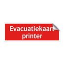 Evacuatiekaart printer