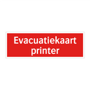 Evacuatiekaart printer