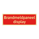 Brandmeldpaneel display