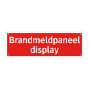 Brandmeldpaneel display
