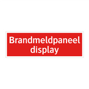 Brandmeldpaneel display