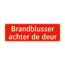 Brandblusser achter de deur