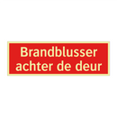 Brandblusser achter de deur