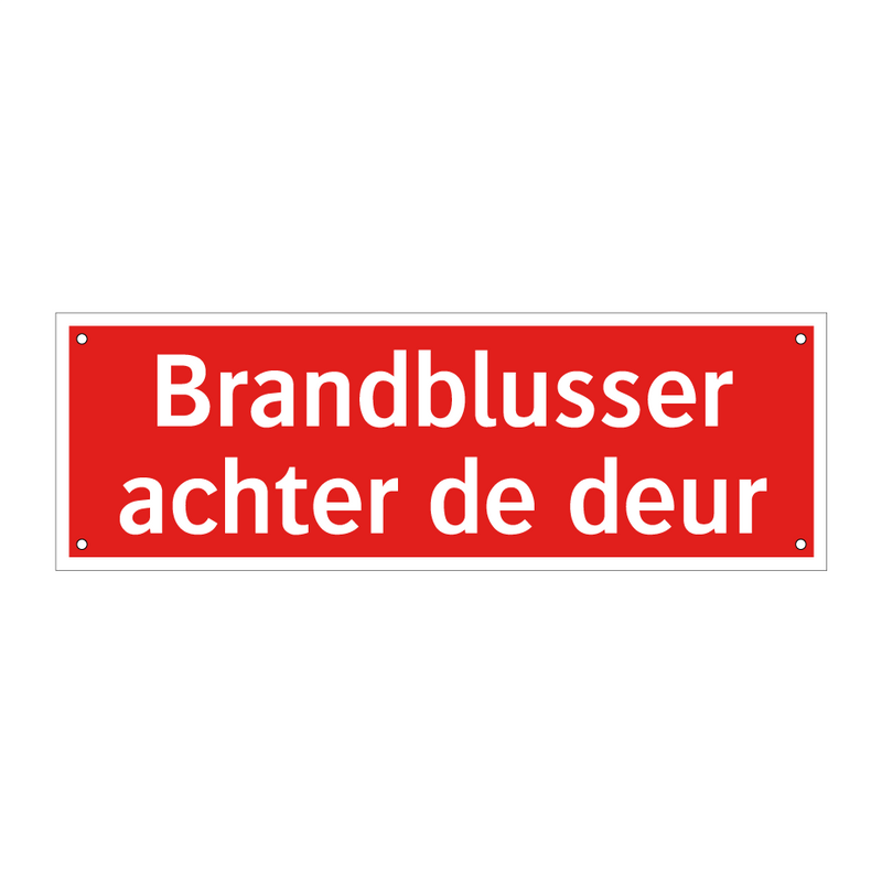 Brandblusser achter de deur