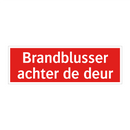 Brandblusser achter de deur