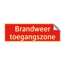 Brandweer toegangszone