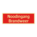 Noodingang Brandweer