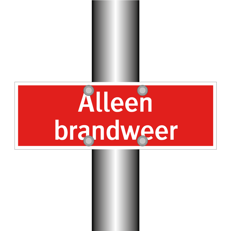 Alleen brandweer