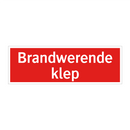 Brandwerende klep