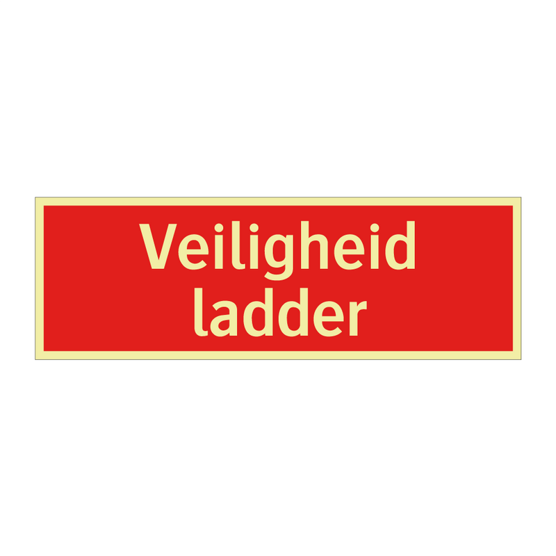 Veiligheid ladder