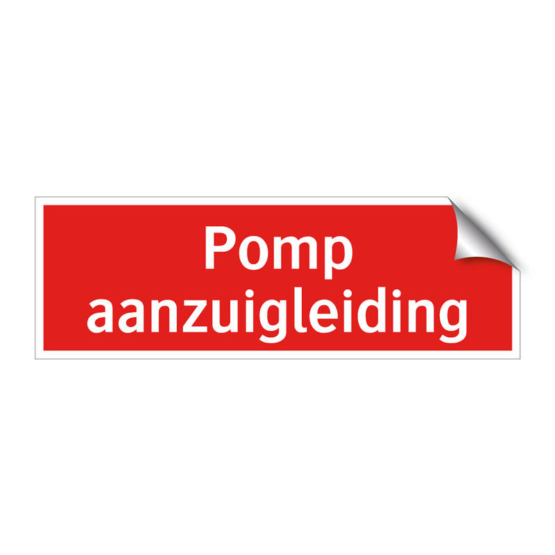 Pomp aanzuigleiding