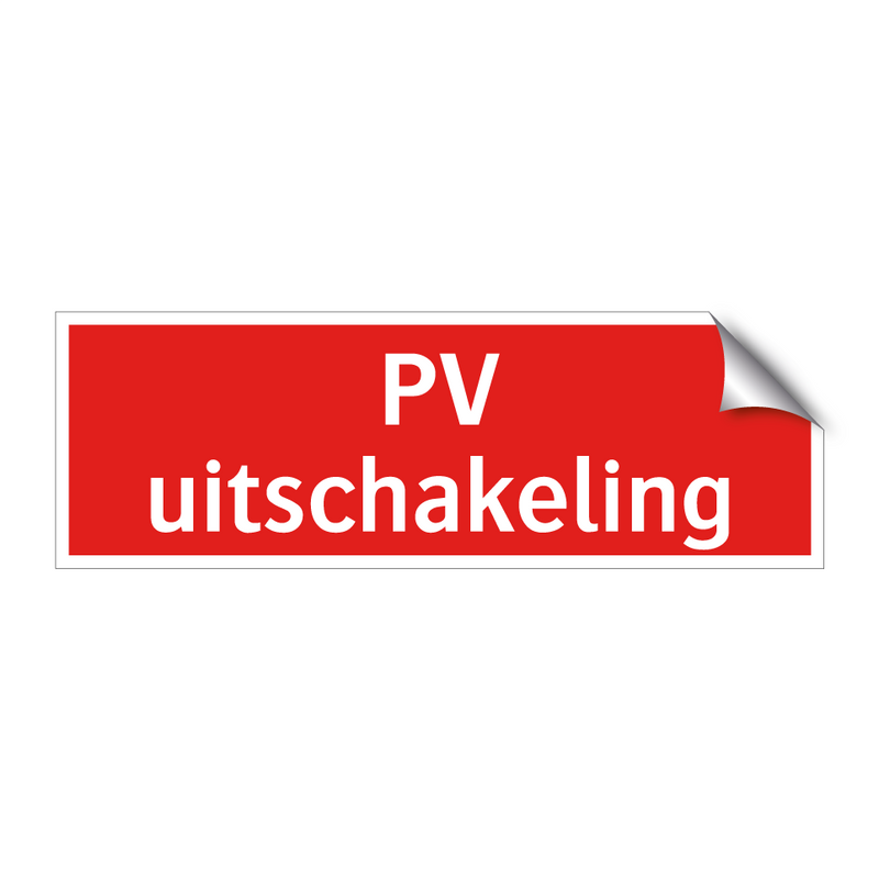 PV uitschakeling