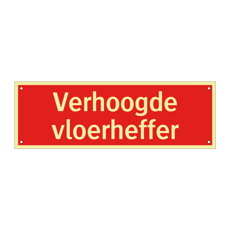 Verhoogde vloerheffer