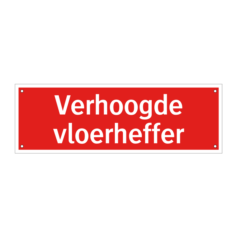Verhoogde vloerheffer