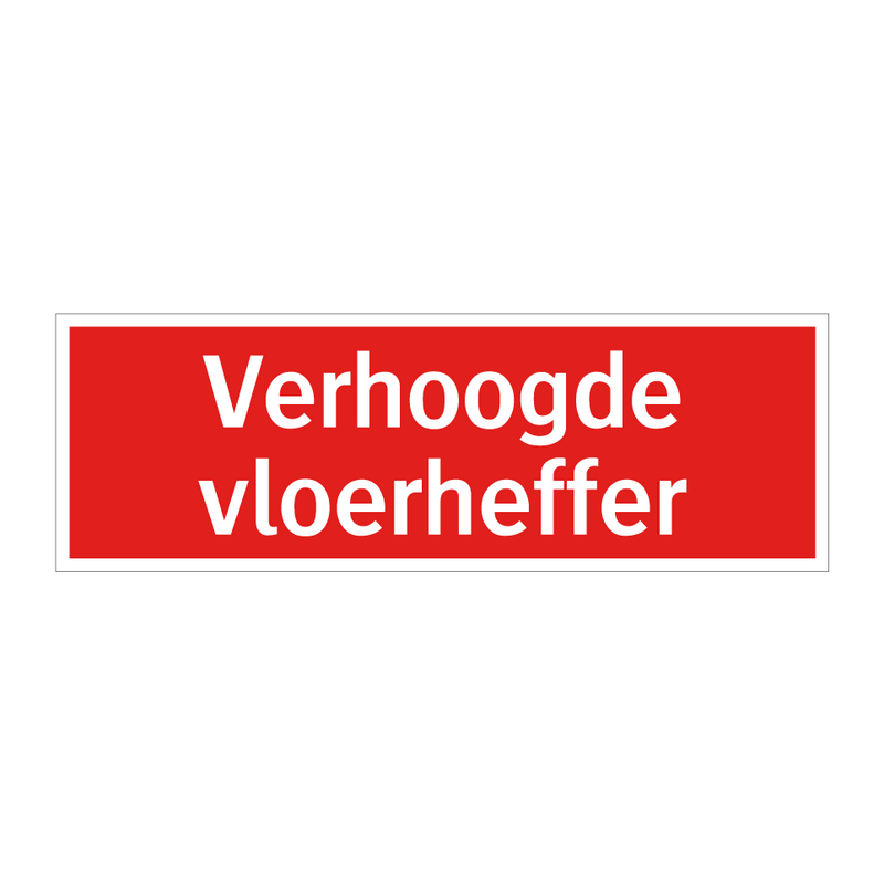 Verhoogde vloerheffer