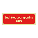 Luchttoevoeropening NRA