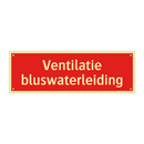 Ventilatie bluswaterleiding