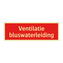 Ventilatie bluswaterleiding