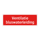 Ventilatie bluswaterleiding