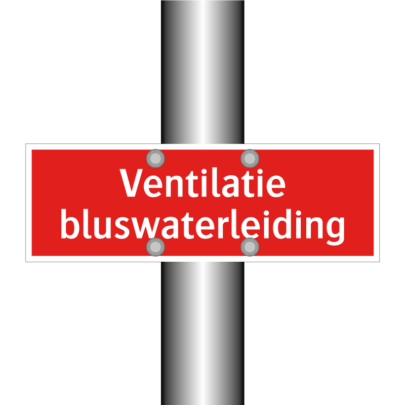 Ventilatie bluswaterleiding