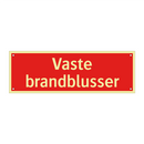Vaste brandblusser