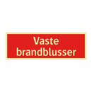 Vaste brandblusser