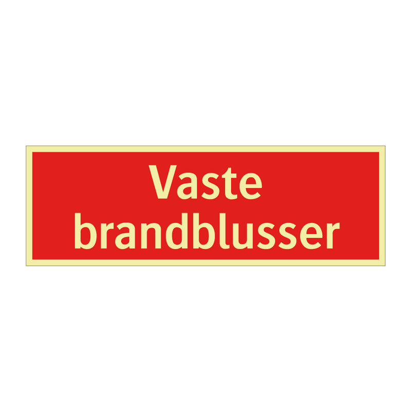 Vaste brandblusser