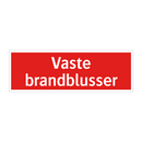 Vaste brandblusser