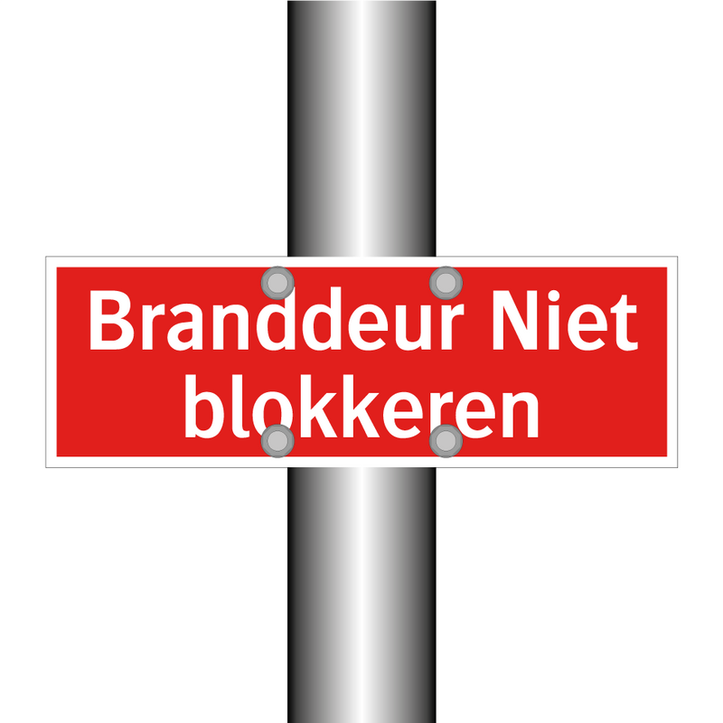 Branddeur Niet blokkeren