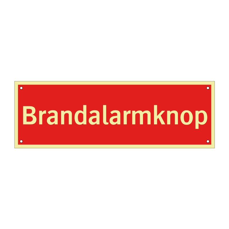 Brandalarmknop