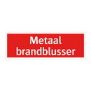 Metaal brandblusser