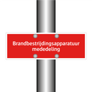 Brandbestrijdingsapparatuur mededeling