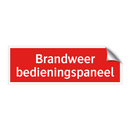 Brandweer bedieningspaneel