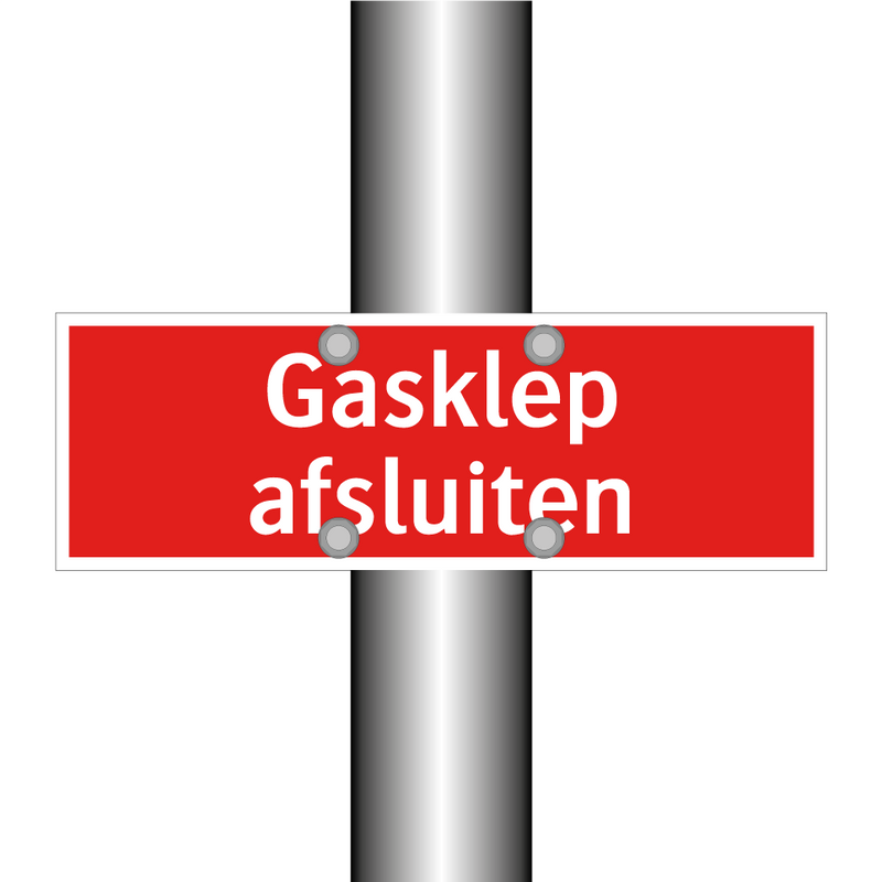 Gasklep afsluiten