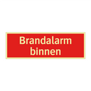 Brandalarm binnen