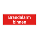 Brandalarm binnen