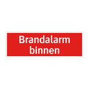 Brandalarm binnen