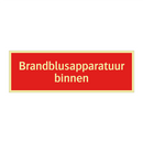Brandblusapparatuur binnen