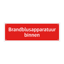 Brandblusapparatuur binnen