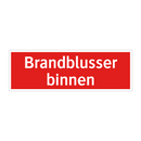 Brandblusser binnen